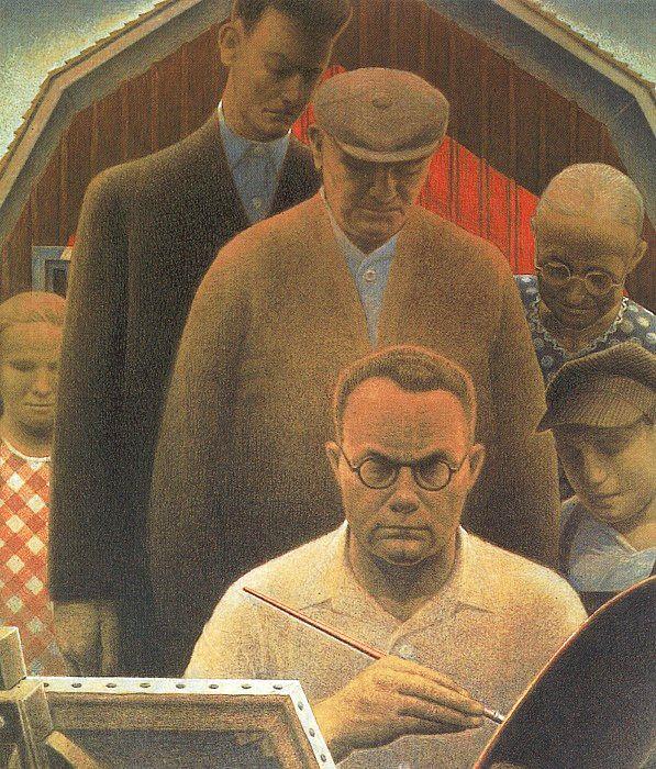 Grant Wood Return From Bohemia Norge oil painting art